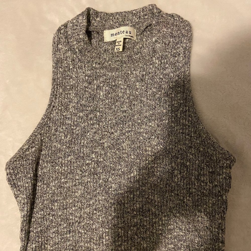 high neck knit tank